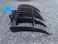 Youert 19in Wide Mini Excavator Rake - Fits 1 -2 Ton