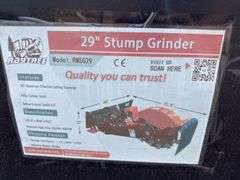 Raytree Skidsteer RMSG29 Stump Grinder - 24" Wheel with 24 Cutting Teeth