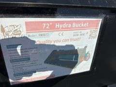 Raytree Skidsteer RMHB72 Hydra Bucket - 72" Width with Carbide Teeth