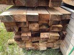(60) 3 1/2in x 6in - 11-14ft - Overall Dimension Rough Cut Posts