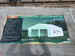 KJ - 23ftx22ft Double Garage Metal shed