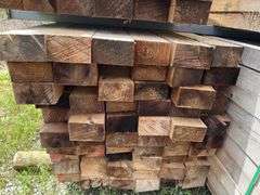 (60) 3 1/2in x 6in - 11-14ft - Overall Dimension Rough Cut Posts