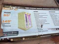 Two Person Indoor Infrared Sauna - 1780 Watts