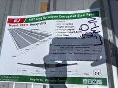 KJ - 10FT Long Galvalume Corrugated Steel Panel