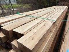 (60) 3 1/2 x 6in - 16-18ft - Overall Dimension Rough Cut Posts