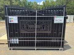 KJ - 7FT(H)x 20FT(L) Metal Farm Driveway Gate