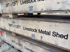KJ - 20FTx12FT Livestock Metal Shed
