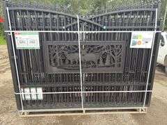 KJ - 7FT(H)x 20FT(L) Metal Farm Driveway Gate