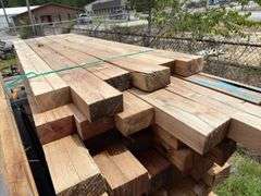 (60) 3 1/2in x 6in - 11-14ft - Overall Dimension Rough Cut Posts