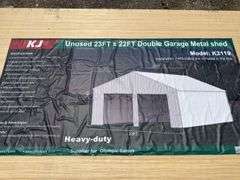 KJ - 23ftx22ft Double Garage Metal shed