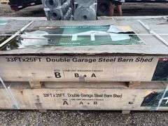 KJ - 33FTx25FT Double Garage Steel Barn