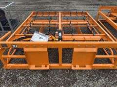 Skidsteer Hay Accumulator Grapple - 8-10 Square Bales