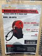 Diesel Fuel Transfer Pump - 15GPM/49ft Hose Reel