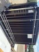 KJ - 10FT x 7FT Powder Coated Steel Site Fence