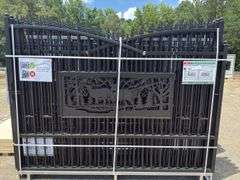 KJ - 7FT(H)x 20FT(L) Metal Farm Driveway Gate