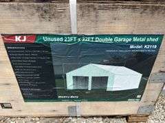 KJ - 23ftx22ft Double Garage Metal shed