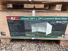 KJ - 20FTx12FT Livestock Metal Shed