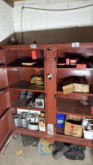 Jobox Industrial Storage Cabinet WITH LOTS OF WELDING SUPPLIES image