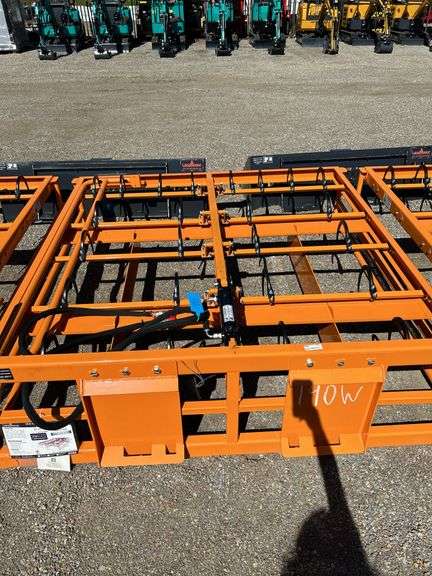 Skid Steer Hay Accumulator Grapple HAG-12-24Q - 8-10 Bale Capacity 24 Hooks image