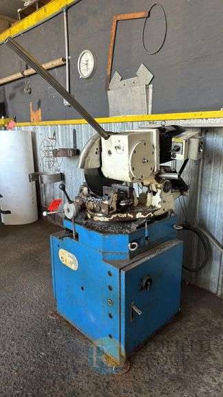 Fukuta Electric 7.5 HP Induction Motor Metal Cutting Saw, Serial 4304201702 image