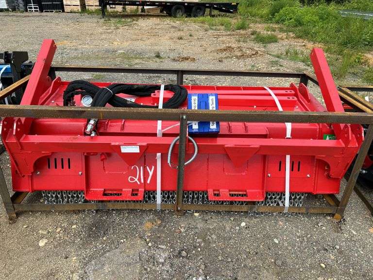 Raytree RPRB72 Power Rake Bucket - 72" Width, Carbide Teeth, 12-35 GPM image
