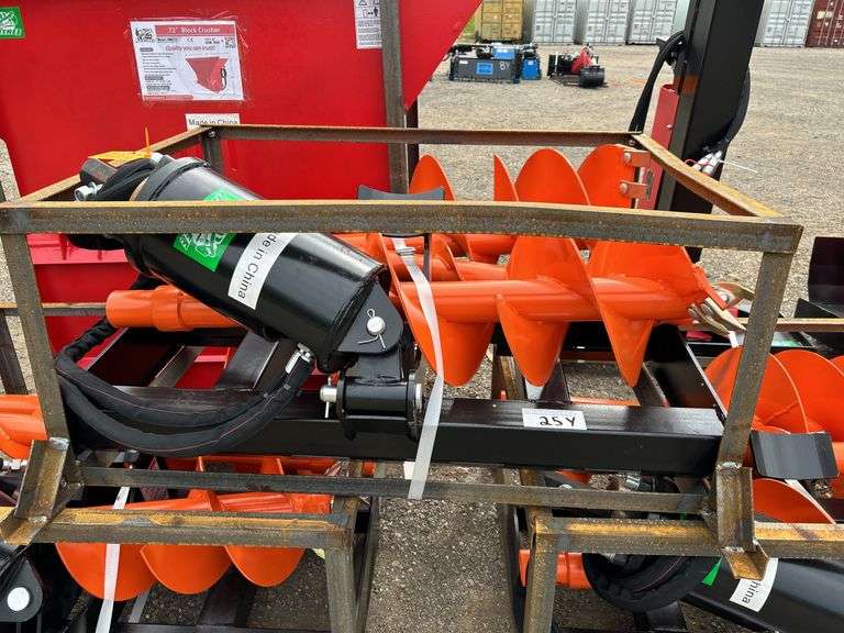 Raytree RMA42 Skid Steer Auger - 42" Max Depth, 3 Bits (10", 12", 18") image