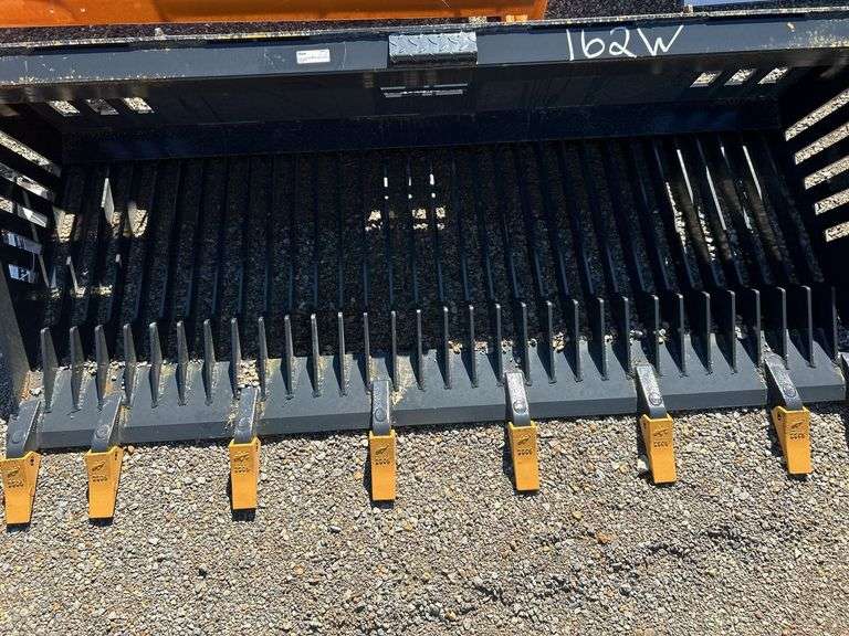 Skid Steer Rock Bucket RB-14-78W - 78" Width Pin On Teeth image