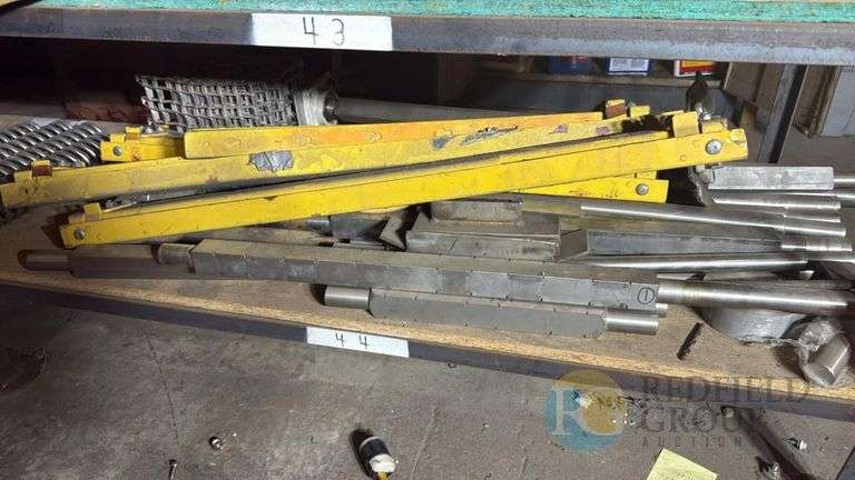 Industrial Linear Actuator Components - Metal Rods and Bearing Housing image
