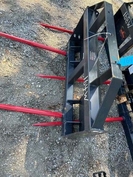 Skid Steer Bale Spear BS-12-2500G - 2 Spear 2500 lbs Capacity image