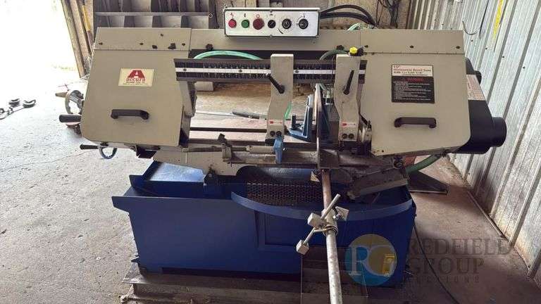 Accura 10" Horizontal Band Saw, Blade Size 11/16"x0.035"x130" image
