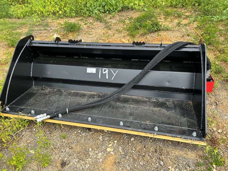 Raytree RPRB72 Power Rake Bucket - 72" Width, Carbide Teeth, 12-35 GPM image
