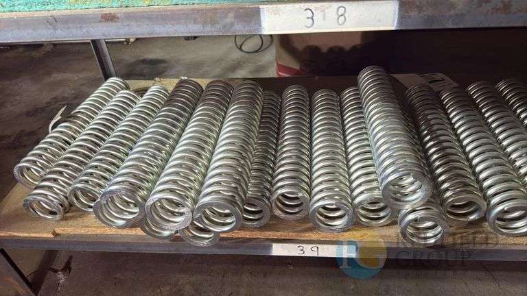Industrial Steel Coil Springs, Zinc Coated, Approx. 12" Free Length image