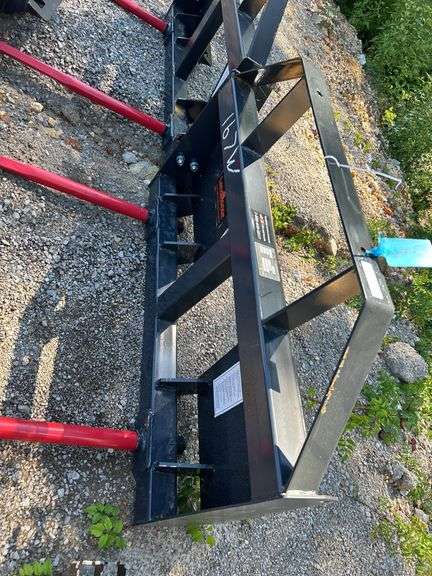 Skid Steer Bale Spear BS-12-2500G - 2 Spear 2500 lbs Capacity image