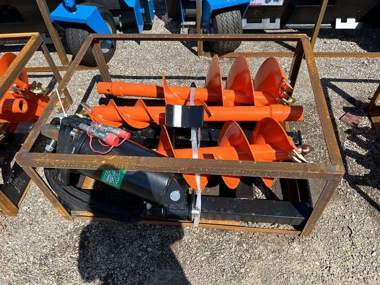 Raytree Skidsteer Skid Steer Auger - 10, 12 & 18in Bits - 42in Depth image