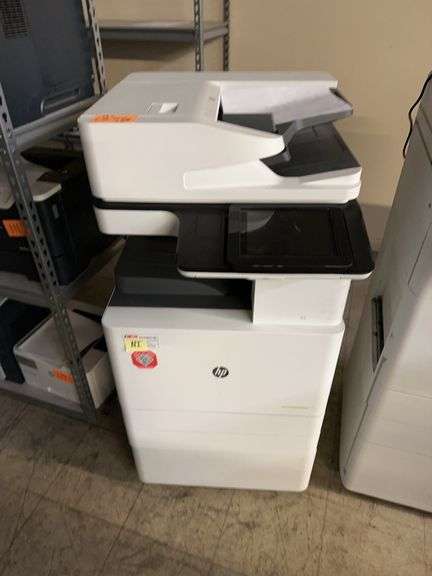(2) HP LASERJET MANGED MFPS  (1) E82550 UNABLE TO PRINT STTUS TONER MISSING CONDITION UNKNOWN, (2) PAGEWIDE MANAGED FLOW E77650 BYPASS TRAY MISSING WILL NOT PRINT FROM DRAWERS image