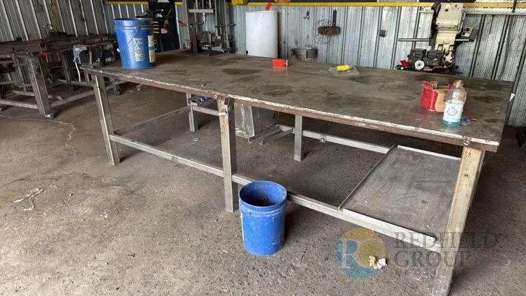 4ft x 10ft Heavy Duty Stainless Welding/Shop Table image