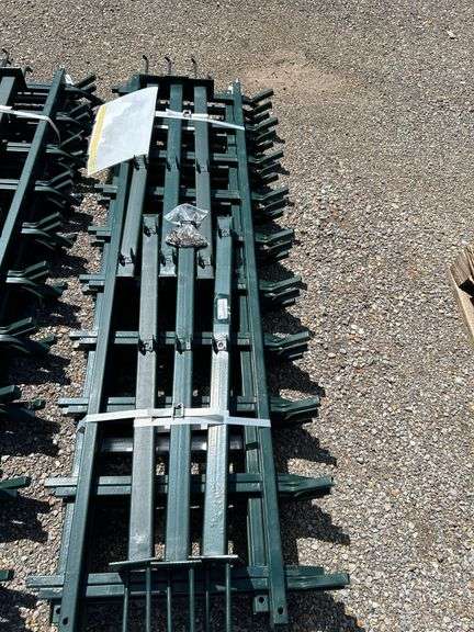 Lawn Guardrail Fence System - 3.6FT x 6.6FT Green Coated (5 panels) image