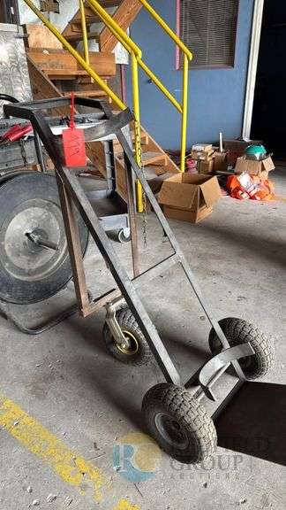 Heavy-Duty Hand Truck/Dolly, 4 Wheels, Steel, Approx. 800 Lbs Capacity image