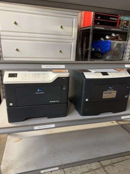 (2) KONICA Minolta mono printers 4700p ,4702p image