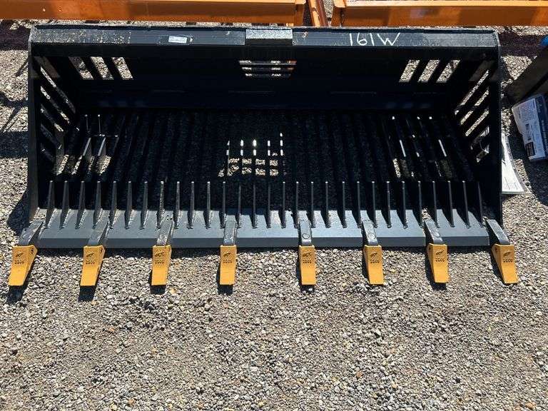 Skid Steer Rock Bucket RB-14-72W - 72" Width Pin On Teeth image
