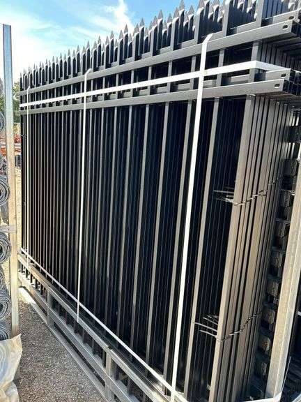 8FT x 6FT Powder Coated Fence Panels (22 pieces) with Posts image