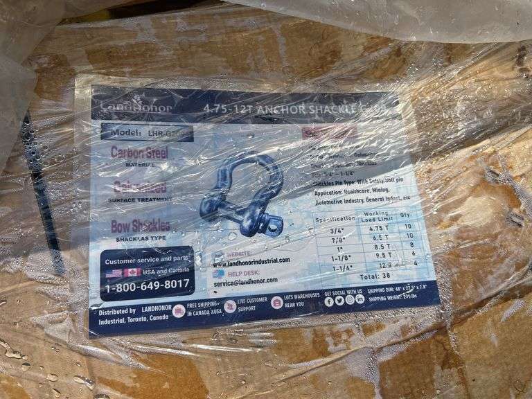 Anchor Shackle Set G209 LHR-G209 - 4.75T-12T 38 Piece Total image