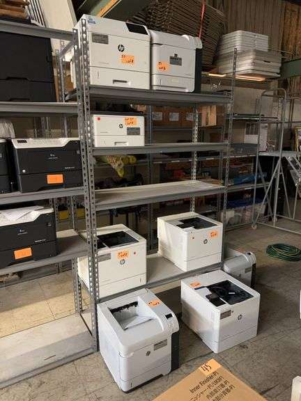( 8) ASSORTED hp PRINTERS NEEDING REFURBISHING , M605,P4015,4001NE,M608,E60155,M602,M608 image