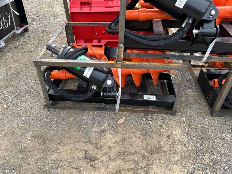 Raytree RMA42 Skid Steer Auger - 42" Max Depth, 3 Bits (10", 12", 18") image