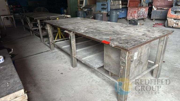 4ft x 10ft Solid Stainless Work Table - HEAVY DUTY! image