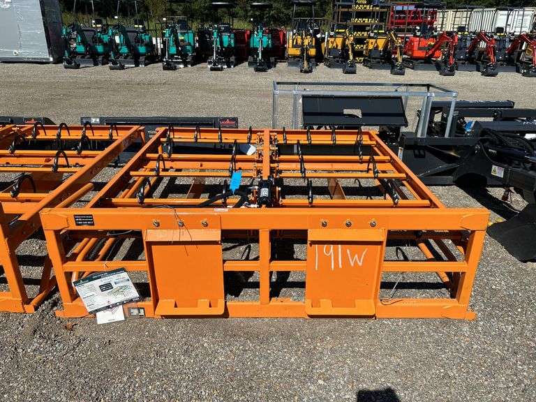 Skid Steer Hay Accumulator Grapple HAG-12-24Q - 8-10 Bale Capacity 24 Hooks image