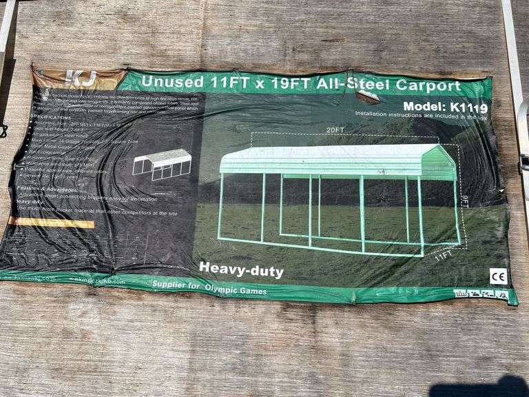 11FTx19FT All-Steel Carport image