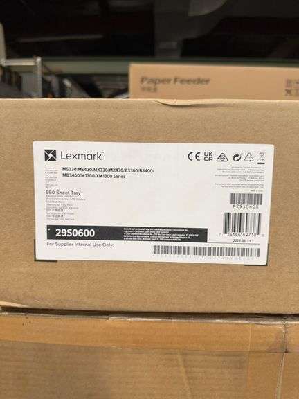 LEXMARK 550 SHEET PAPER TRAY COMPATIBLE WITH MS330,MS430,MX330,MX430, B3300,B3400,XM1300 MODELS NEW IN BOX image