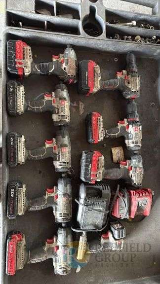 Porter Cable - 6 Impacts - 2 Drills - 2 Chargers - 9 20V Lithium Batteries image