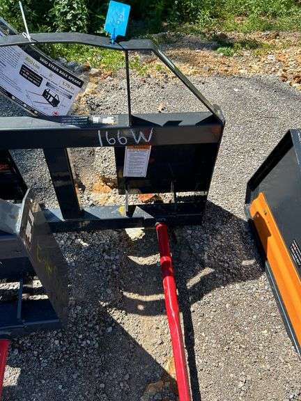 Skid Steer Bale Spear BS-12-2500G - 2 Spear 2500 lbs Capacity image
